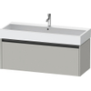 Duravit Ketho 2 wastafelonderbouwkast met 1 lade voor enkele wastafel 118.4x46x44cm met greep antraciet betongrijs mat SW772675