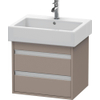 Duravit Ketho Wastafelonderkast 55x44x48cm Standaard greep met softclose spaanplaat Basalt Mat 0280181