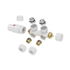 Riko Set thermostatisch onderblok haaks links/rechts glans wit SW795685