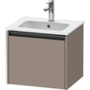Duravit Ketho.2 wastafelonderkast 51x42x44cm geschikt voor 1 waskom Spaanplaat Basalt Mat SW772664