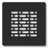 ZEZA Grade douchebakrooster - 13x13cm - Zwart SW1212692