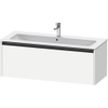 Duravit Ketho 2 wastafelonderbouwkast met 1 lade voor enkele wastafel 121x48x44cm met greep antraciet wit mat SW772886