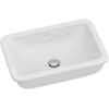 Villeroy en Boch Loop en Friends onderbouwwastafel 54x34.5cm met overloop zonder kraangat ceramic+ wit 0109122