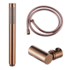 Fortifura Calvi Handdoucheset - 22.5cm - staaf - met houder - gladde slang - 150cm - geborsteld koper PVD SW1239438