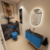 MONDIAZ TURE-DLUX 80cm toiletmeubel Jeans. EDEN wastafel Lava positie midden. Zonder kraangat. SW1103857