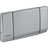 Geberit Highline bedieningplaat met frontbediening voor toilet 34x18.5cm rvs GA76280