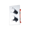 FortiFura Calvi thermostatische inbouwkraan met inbouwdeel chroom SW721166