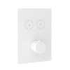 Hotbath Cobber afbouwdeel inbouwthermostaat met 2 pushbuttons mat wit SW229973