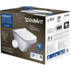 Duravit DuraStyle wandclosetset diepspoel spoelrandloos 37x54cm met softclose closetzitting Wondergliss wit SW358499