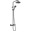 Hansgrohe Vernis Blend showerpipe met thermostaat ecosmart mat zwart SW647136