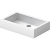 Duravit Vero opbouwwastafel onderzijde geslepen met bevestiging 60x38cm zonder overloop met wondergliss wit 0305340
