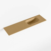 Mondiaz EDEN Fontein - 80x23x0.9cm - wasbak Rechts - zonder kraangaten - voor toiletmeubel - Solid surface - Oro SW1025799
