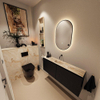 MONDIAZ TURE-DLUX 120cm toiletmeubel Urban. EDEN wastafel Frappe positie midden. Zonder kraangat. SW1102622
