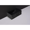 Forzalaqua Venetia Xs fonteinbak 29x16x10cm wasbak Links 0 kraangaten Natuursteen Graniet gezoet & gekapt SW230758