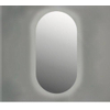 INK SP27 Spiegel - 60x3x120cm - LED onder en boven colour changing - dimbaar - Spiegelverwarming - ovaal - zonder kader - aluminium Spiegel SW798459