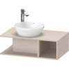 Duravit D-Neo wastafelonderkast 80x26x48cm Taupe Mat SW641162