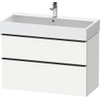 Duravit D-Neo wastafelonderkast 98.4x62.5x44.2cm 2 lades wit Mat SW641074