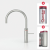 Quooker NL Fusion round kokendwaterkraan opbouw uitloop draaibaar met Combi+ reservoir & Cube reservoir RVS SW299811