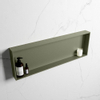 Mondiaz Easy nis 29.5x89.5x8cm - inbouw/opbouw - 1 open vak - Solid surface - Army SW643689