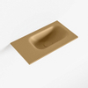 Mondiaz EDEN Fontein - 40x23x0.9cm - wasbak Rechts - zonder kraangaten - voor toiletmeubel - Solid surface - Oro SW1025738