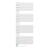 Belrad Handdoekradiator Elektrische Links Aansluiting/Comb- Wit 1200X500 SW1152678