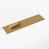 Mondiaz EDEN Fontein - 90x23x0.9cm - wasbak Links - zonder kraangaten - voor toiletmeubel - Solid surface - Oro SW1025798