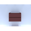 HR badmeubelen Infinity Wastafelonderkast - 80x44.8x55cm - 2 lades - greeploos - terra mat SW872615