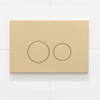 QeramiQ Push Bedieningsplaat - voor Geberit UP320 inbouwreservoir - dualflush - ronde knoppen - kunststof beige SW1102365
