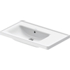 Duravit D-Neo wastafel met wondergliss 80x48x17cm 1 kraangat rechthoek Keramiek Wit SW640407