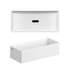 Clou New Flush fontein 38x18cm zonder kranenbank aluite Wit mat SW241665
