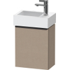 Duravit D-Neo wastafelonderkast 36.4x44x22.2cm Rechtsdraaiend 1 deur Linnen Mat SW640574