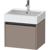 Duravit Ketho 2 wastafelonderbouwkast met 1 lade 58.4x46x44cm met greep antraciet basalt mat SW772799