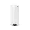 Brabantia NewIcon Pedaalemmer - 30 liter - kunststof binnenemmer - wit SW1026547