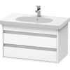 Duravit Ketho Wastafelonderkast 80x45.5x48cm Standaard greep met softclose spaanplaat wit Mat 0300539