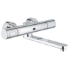 GROHE Eurosmart Cosmopolitan E wandkraan thermostatisch met uitloop 28cm met LongLife batterij 6V chroom 0437786