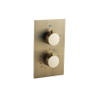 FortiFura Calvi thermostatische inbouwkraan met inbouwdeel geborsteld messing PVD SW721169