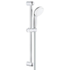 GROHE New Tempesta 100 Glijstangset - 60cm - ronde handdouche - 2 straalsoorten - gladde doucheslang - chroom/wit SW108108