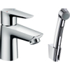 Hansgrohe Talis E bidetset mets wastafelkraan met handdouche en doucheslang chroom SW28993