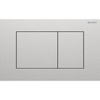 Geberit Sigma40 bedieningsplaat - 2-toets spoeling - vierkant - RVS - geborsteld rvs SW1237102