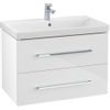 Villeroy en boch Avento wastafelonderkast 760x520x447 met 2x lade crystal white SW59900