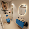 MONDIAZ TURE-DLUX 60cm toiletmeubel Jeans. EDEN wastafel Frappe positie midden. Met 1 kraangat. SW1102830