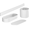 Hansgrohe Wallstoris set badkamer rail+korf+ deksel+beker mat wit SW651214