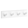 Smedbo House Handdoekhaak - 18x4cm - 4 haken - mat wit SW486784
