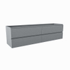 Mondiaz HAY wastafelonderkast - 180x45x50cm - 4 lades - uitsparing links - softclose - Plata SW1016955