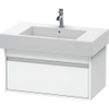 Duravit Ketho Wastafelonderkast 80x45.5x41cm 1 lade Standaard greep met softclose spaanplaat wit Mat 0280197