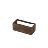 INK Fineer Wastafelonderkast - 100x45x40cm - 1 lade - greeploos - houten keerlijst - MDF Fineer Chocolate SW493735