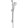 Hansgrohe Croma Select E Vario glijstangset met Croma Select E Vario handdouche 65cm met Isiflex`B doucheslang 160cm wit/chroom 0605309