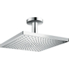 Hansgrohe Raindance E Square hoofddouche E300 1jet met plafondbevestiging 10cm 30x30cm EcoSmart chroom SW157195