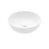 Villeroy & Boch Artis opzetwastafel rond Ø43x12.5cm Ceramic+ zonder kraangat zonder overloop stone white SW209528