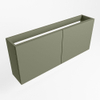 Mondiaz FOWY fonteinonderkast - 120x22x50cm - 2 deuren - push to open - softclose - Army SW1016924